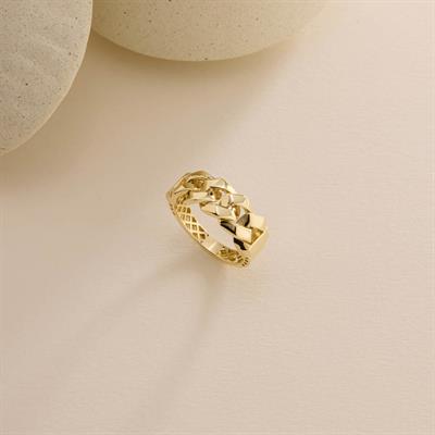 14 Ayar Tasarım Altın Yüzük