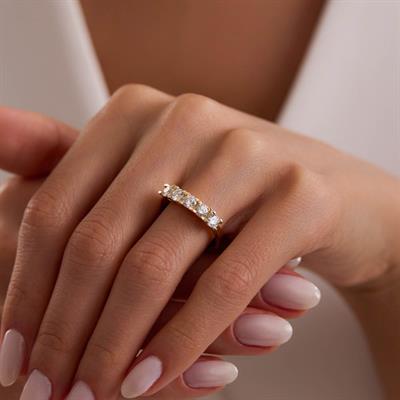 14 Ayar Altın Beştaş Yüzük