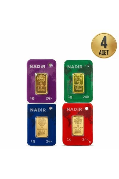 1 Gram Külçe Altın (4 Adet) 995 Saflık Sertifikalı