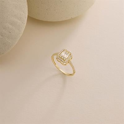 14 Ayar Altın Baget Yüzük