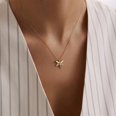 14 Ayar Altın Yusufçuk Kolye