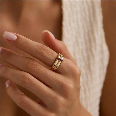 14 Ayar Minimal Yüzük