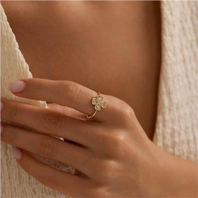 14 Ayar Minimal Yüzük