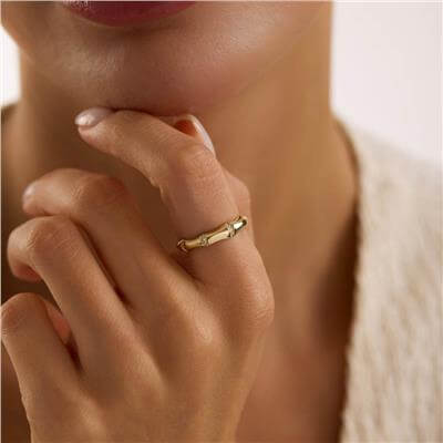 14 Ayar Minimal Yüzük