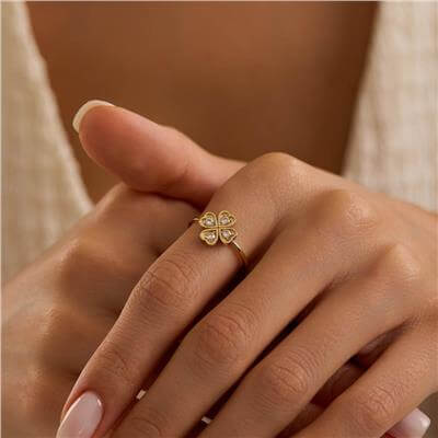 14 Ayar Minimal Yüzük