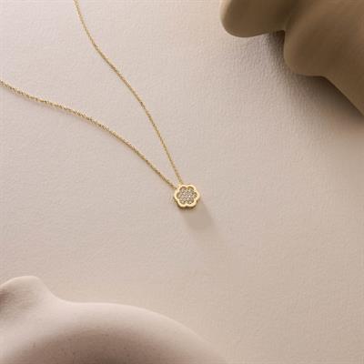 14 Ayar Altın Tasarım Kolye