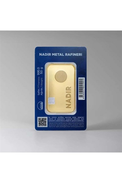 NadirGold 50 Gr Külçe Altın