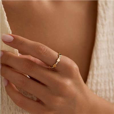 14 Ayar Minimal Yüzük