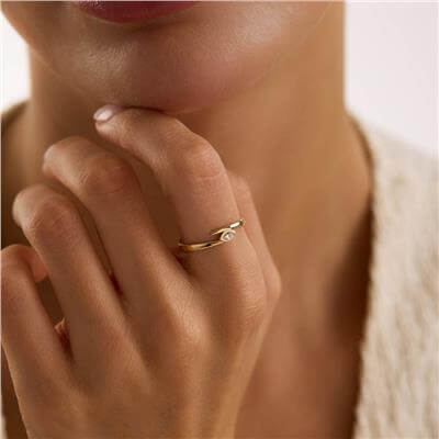 14 Ayar Minimal Yüzük