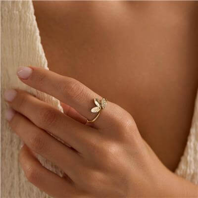 14 Ayar Minimal Yüzük