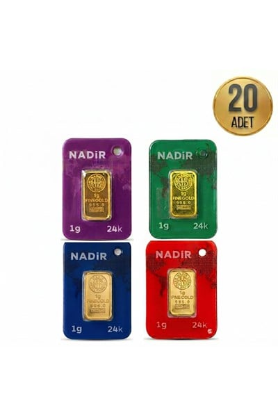 1 Gram Külçe Altın (20 adet) 995 Saflık Sertifikalı