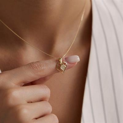 14 Ayar Altın Kalp Kolye