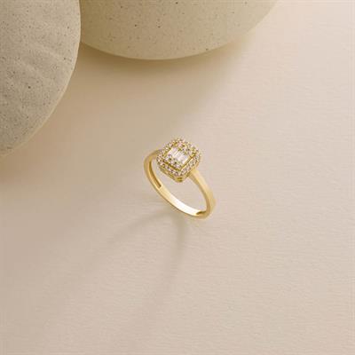 14 Ayar Altın Baget Yüzük