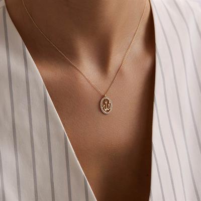 14 Ayar Altın Tasarım Kolye