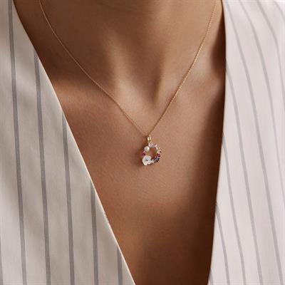 14 Ayar Altın Çiçek Kolye