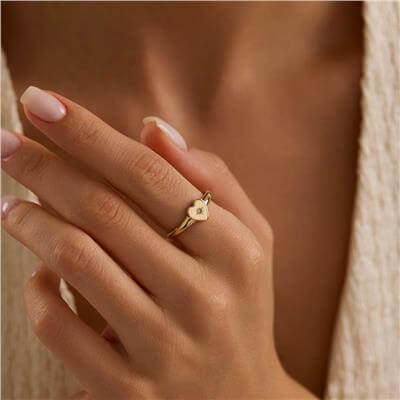 14 Ayar Minimal Yüzük