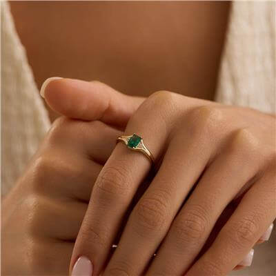 14 Ayar Minimal Yüzük