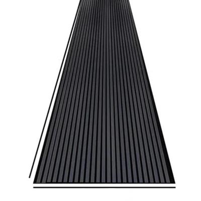 MDF Ahşap Akustik Duvar Paneli - Antrasit Lambri