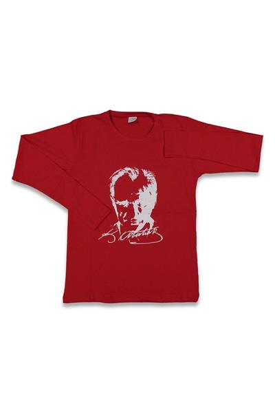 UNISEX 13/16 YAŞ ATATÜRK BASKILI UZUN KOL BADİ