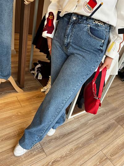 Bel Zincir Detaylı Jean