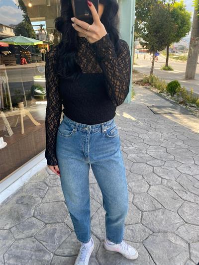Mavi Renk Mom Jean