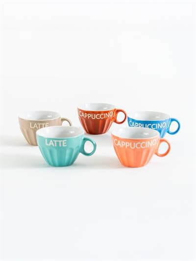 Cappuccino Turuncu Porselen Kupa