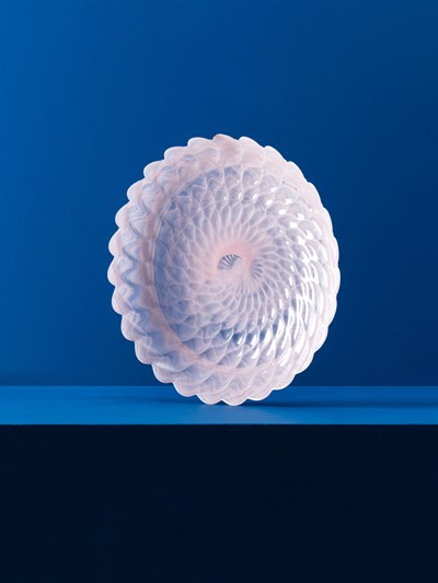 Dekoratif Cam Büyük Orta Kase 40 cm