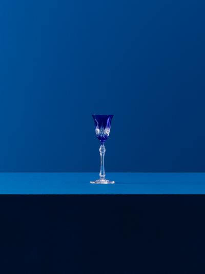 Renkli Kristal Şarap Kadehi Seti – 6lı Baccarat Tarzı İnce Uzun Saplı Alev Kesim