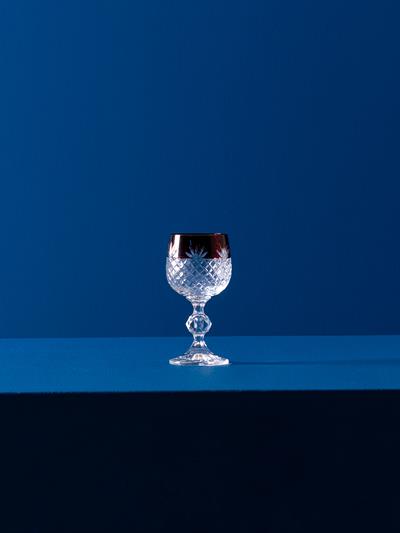 Renkli Kristal Şarap Kadehi Seti – 6lı Yıldız Kesim