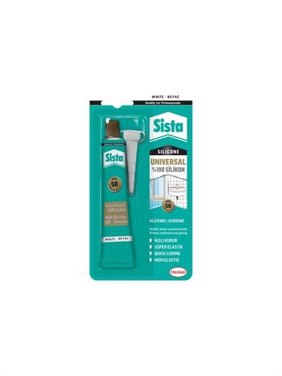 Sista Universal 50 gr Beyaz Tüp Silikon