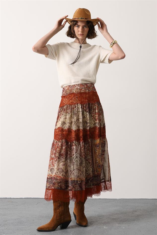 DANTELLİ UZUN ETEK - Multi Color