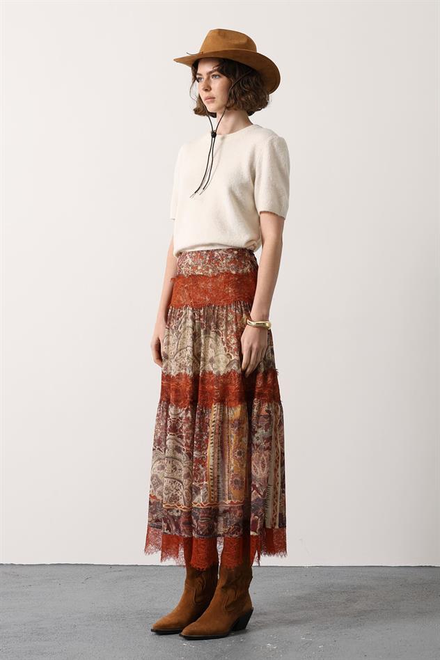 DANTELLİ UZUN ETEK - Multi Color