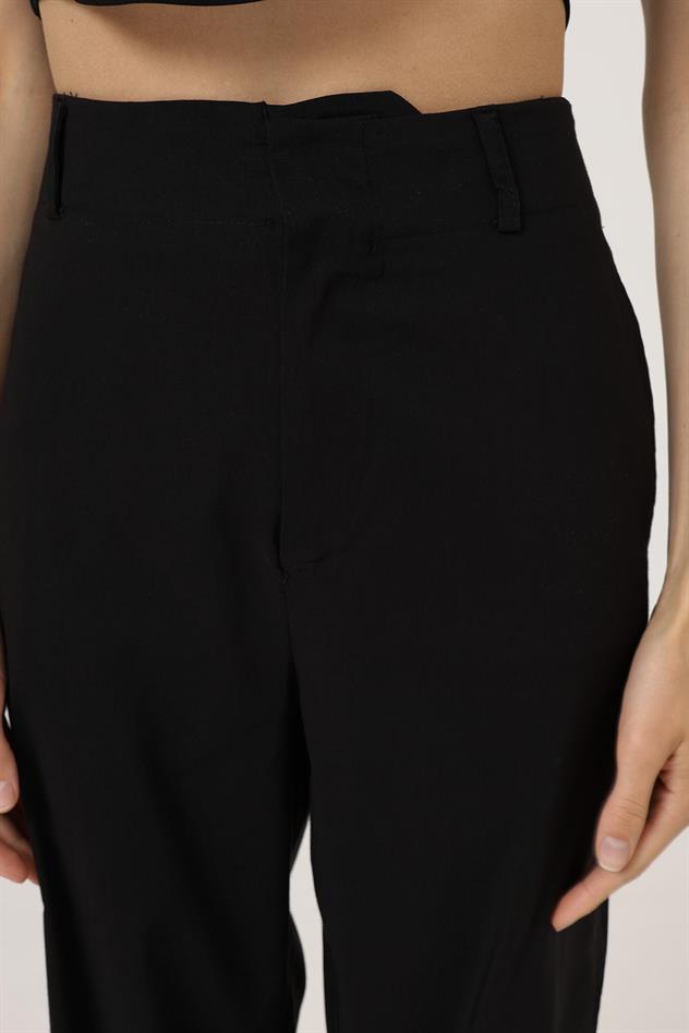 Duble Paça Pantolon - Siyah