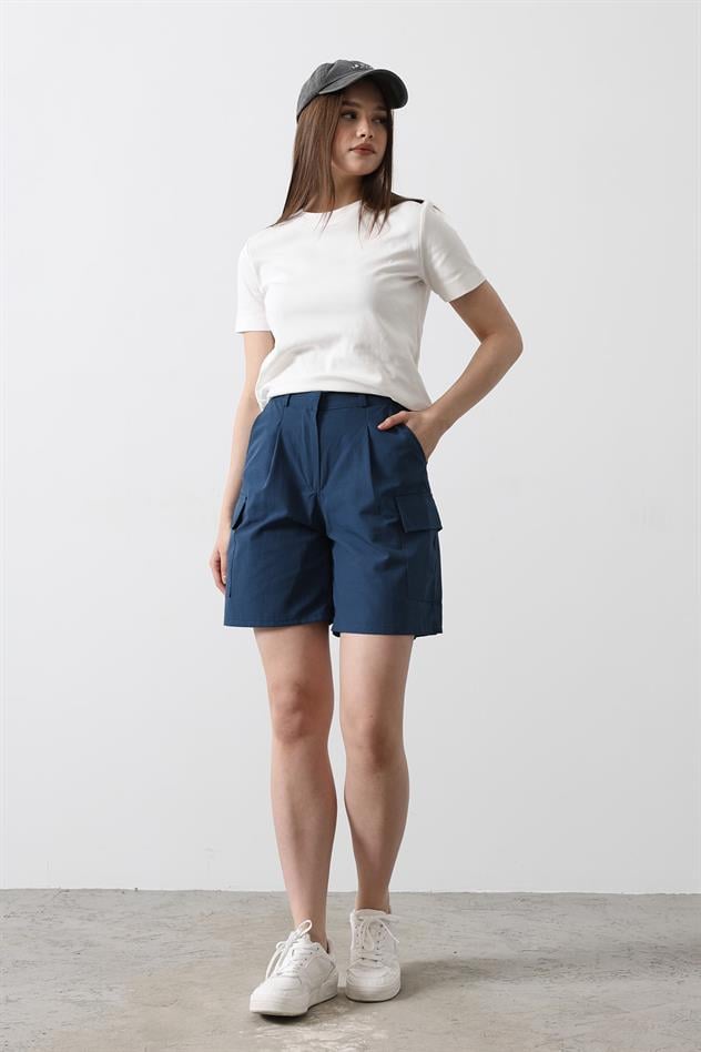 Cargo Cepli Şort - İndigo