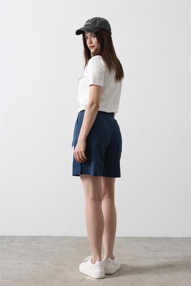 Cargo Cepli Şort - İndigo