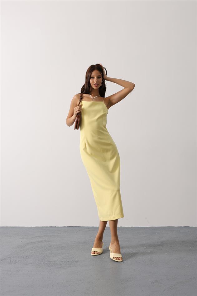 Strappy Long Dress Yellow