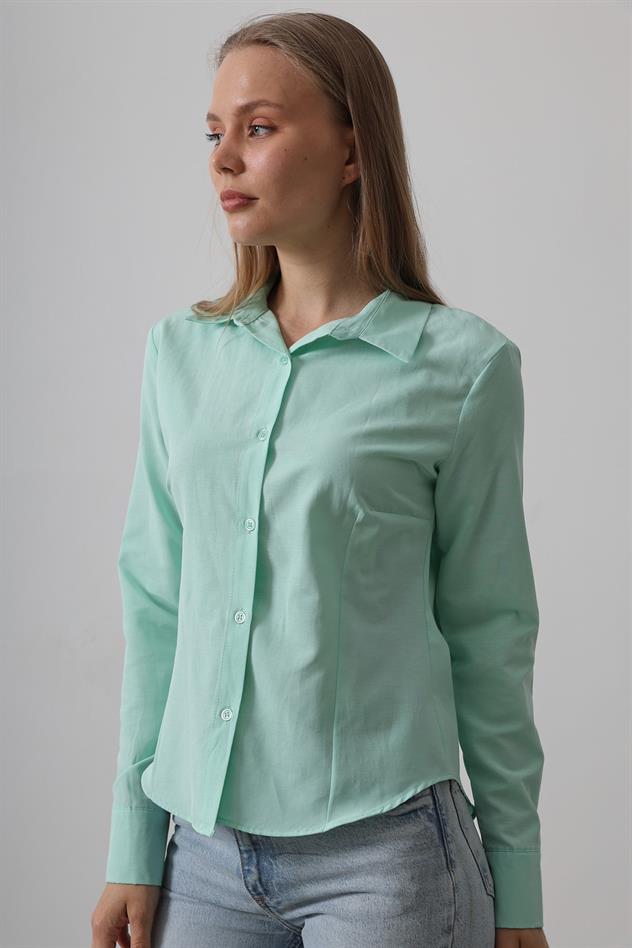Basic Gömlek - Mint