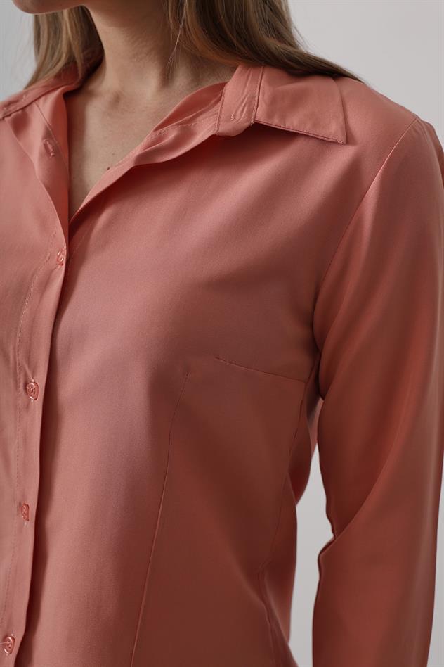 Basic Gömlek - Somon