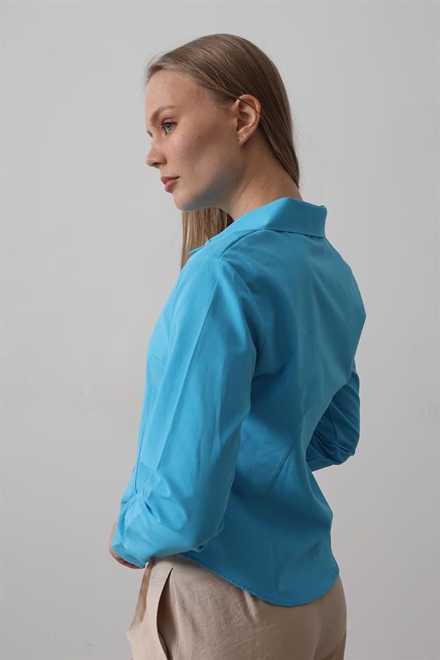 Basic Gömlek - Turkuaz