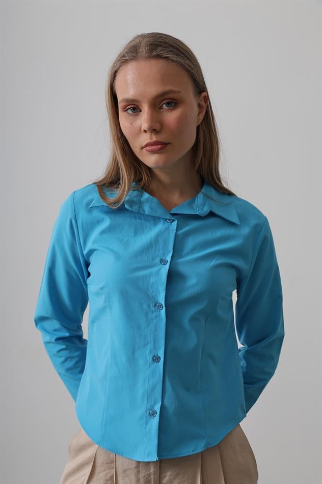 Basic Gömlek - Turkuaz