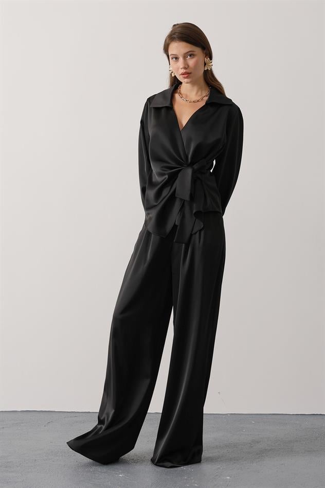 BLUZ PANTOLON TAKIM - Siyah