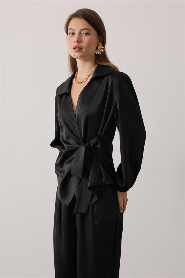 BLUZ PANTOLON TAKIM - Siyah