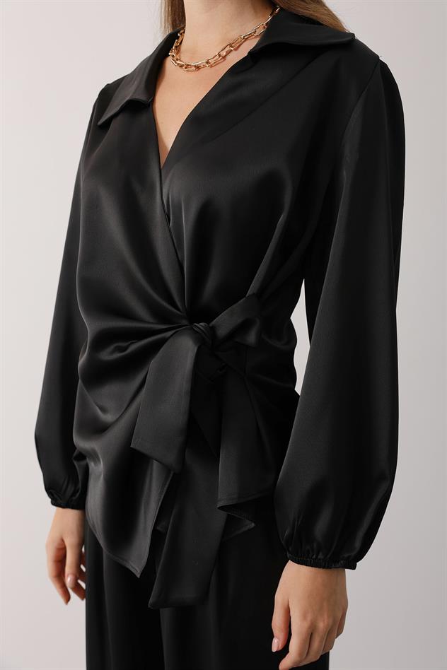 BLUZ PANTOLON TAKIM - Siyah