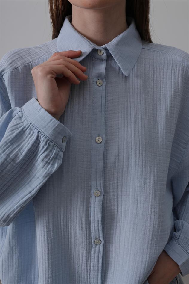 Gömlek - Bebe Mavisi