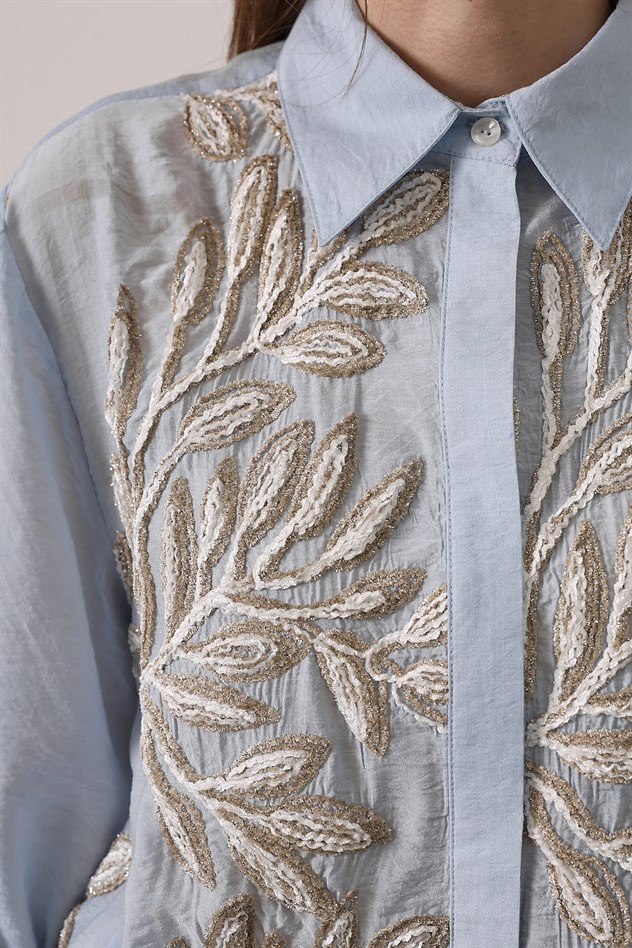 MANGO GÖMLEK - Mavi