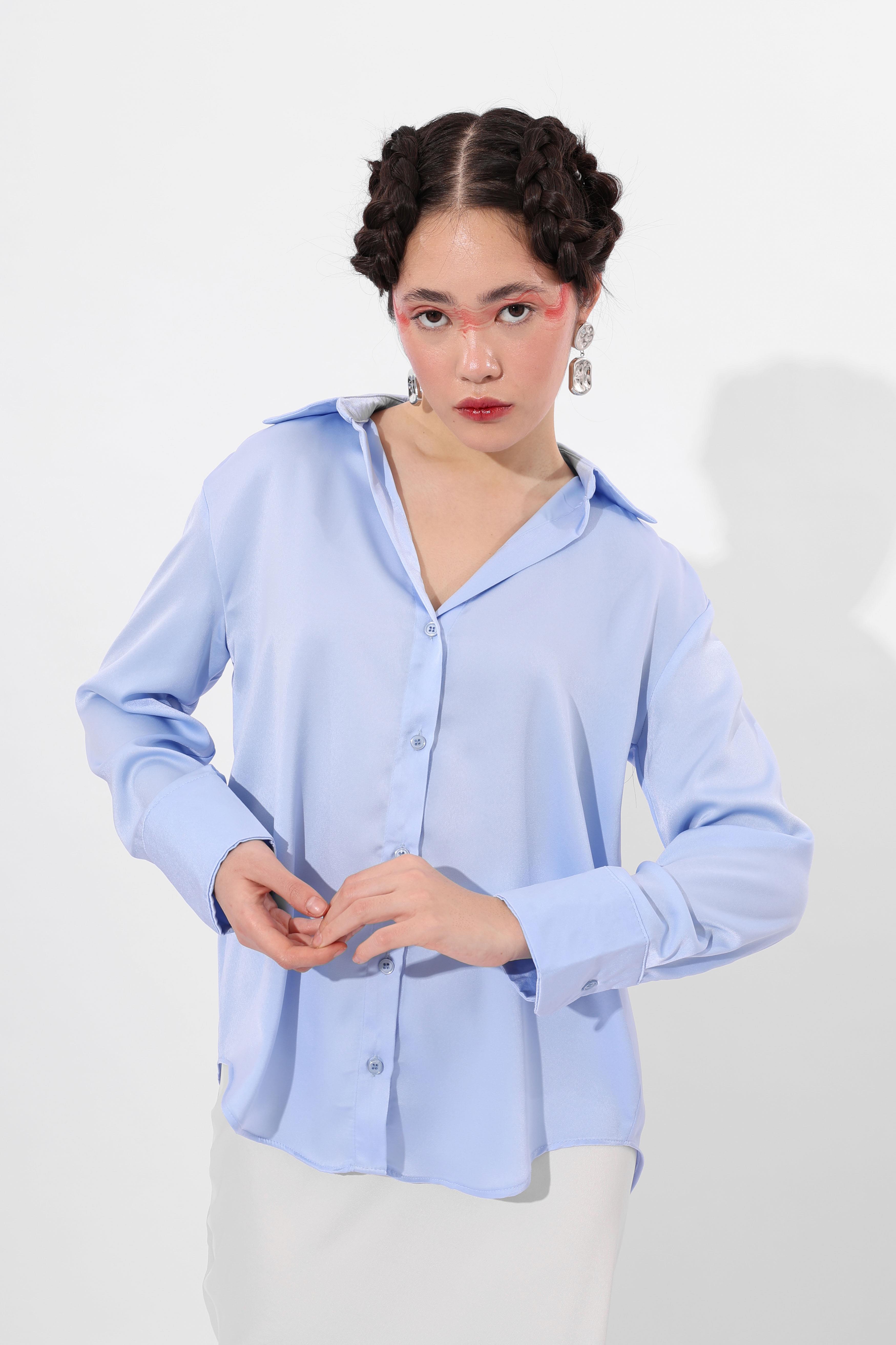 GÖMLEK - BEBE MAVİSİ