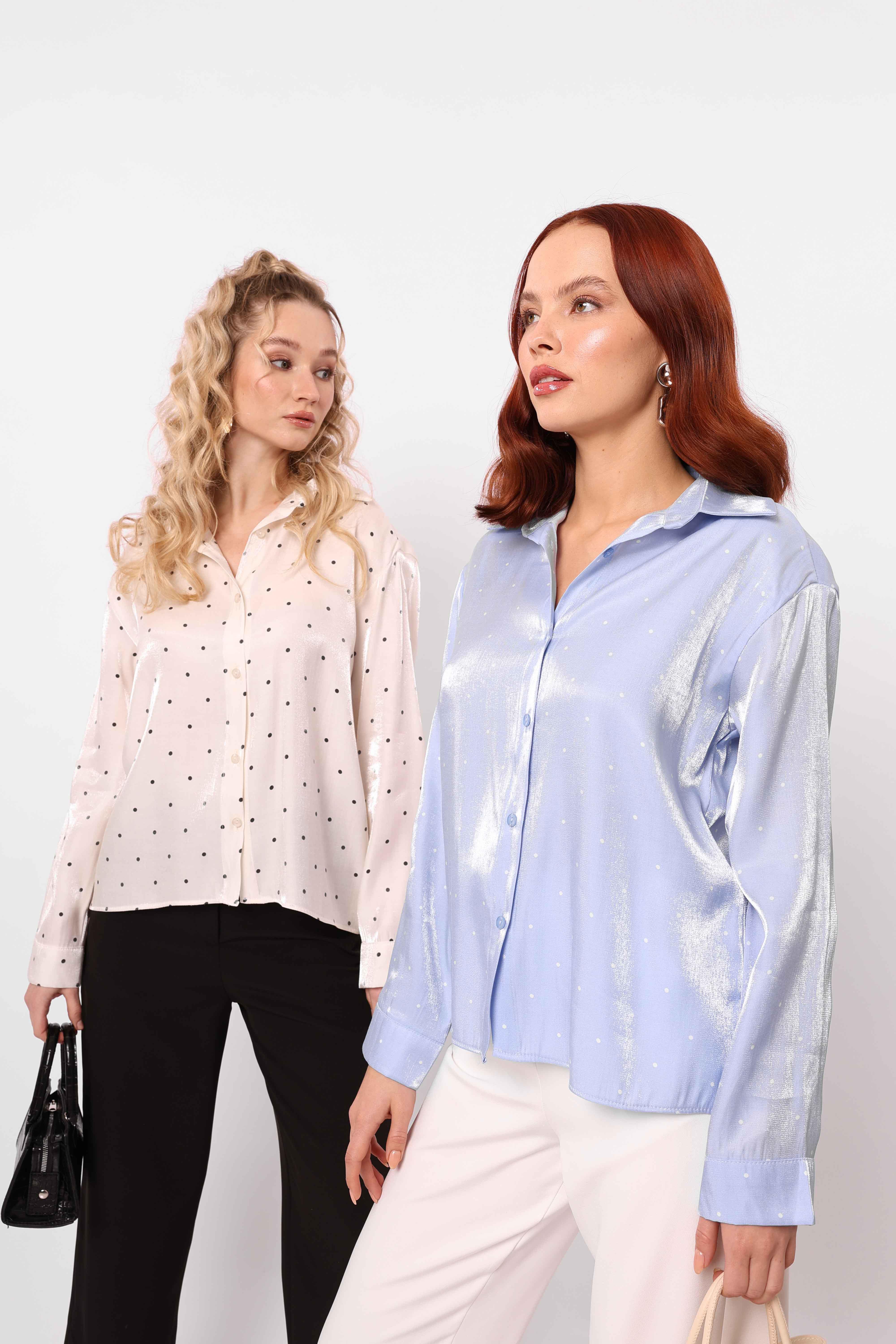 GÖMLEK - MAVİ-BEYAZ