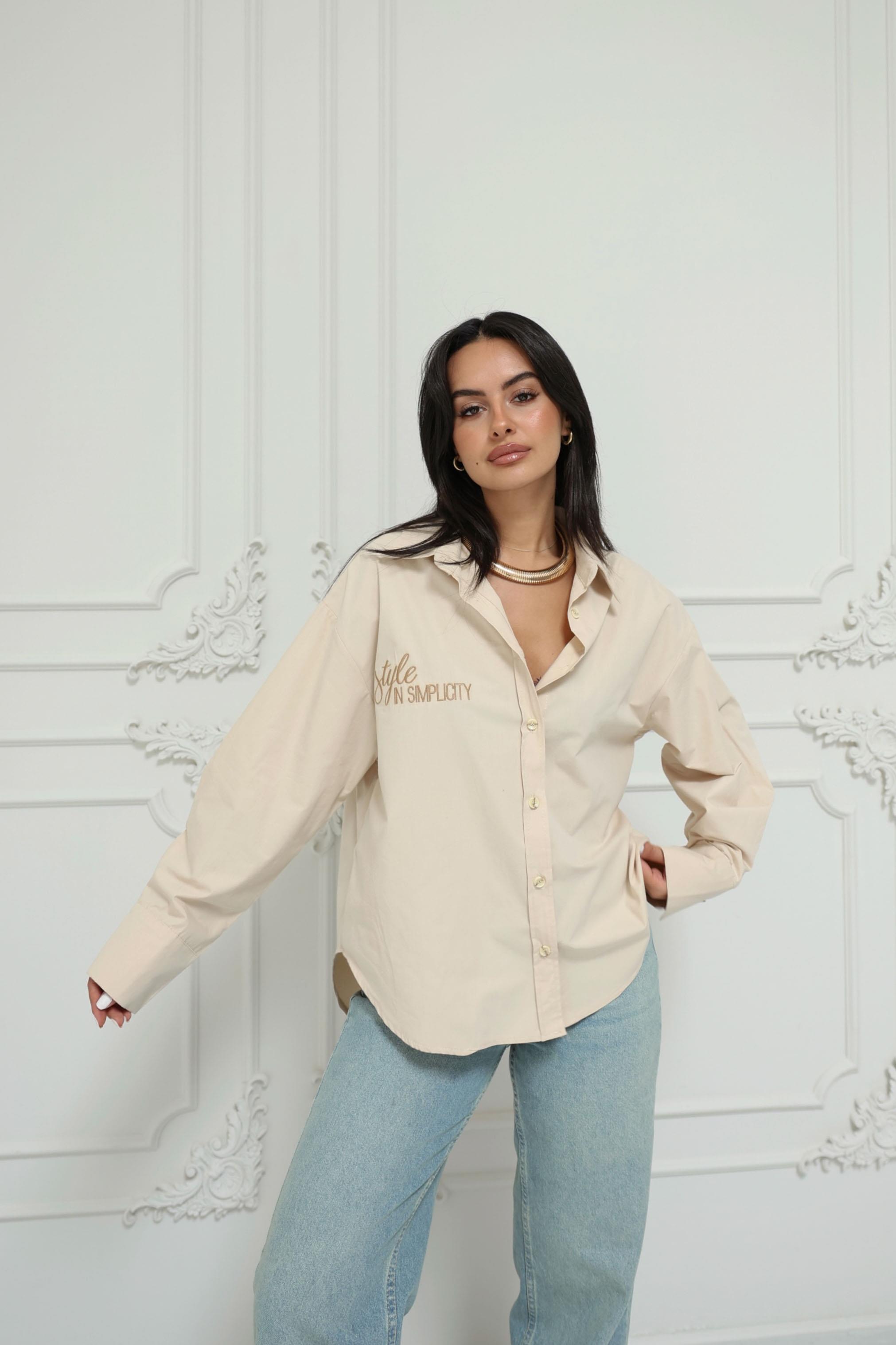 The Simplicity Poplin Gömlek Taş