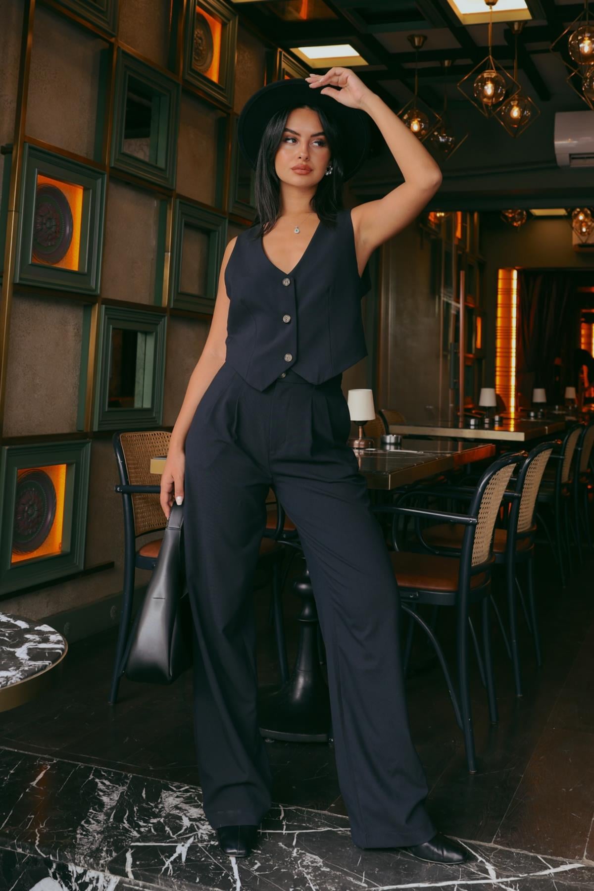 Pensli Poliviskon Pantolon Lacivert