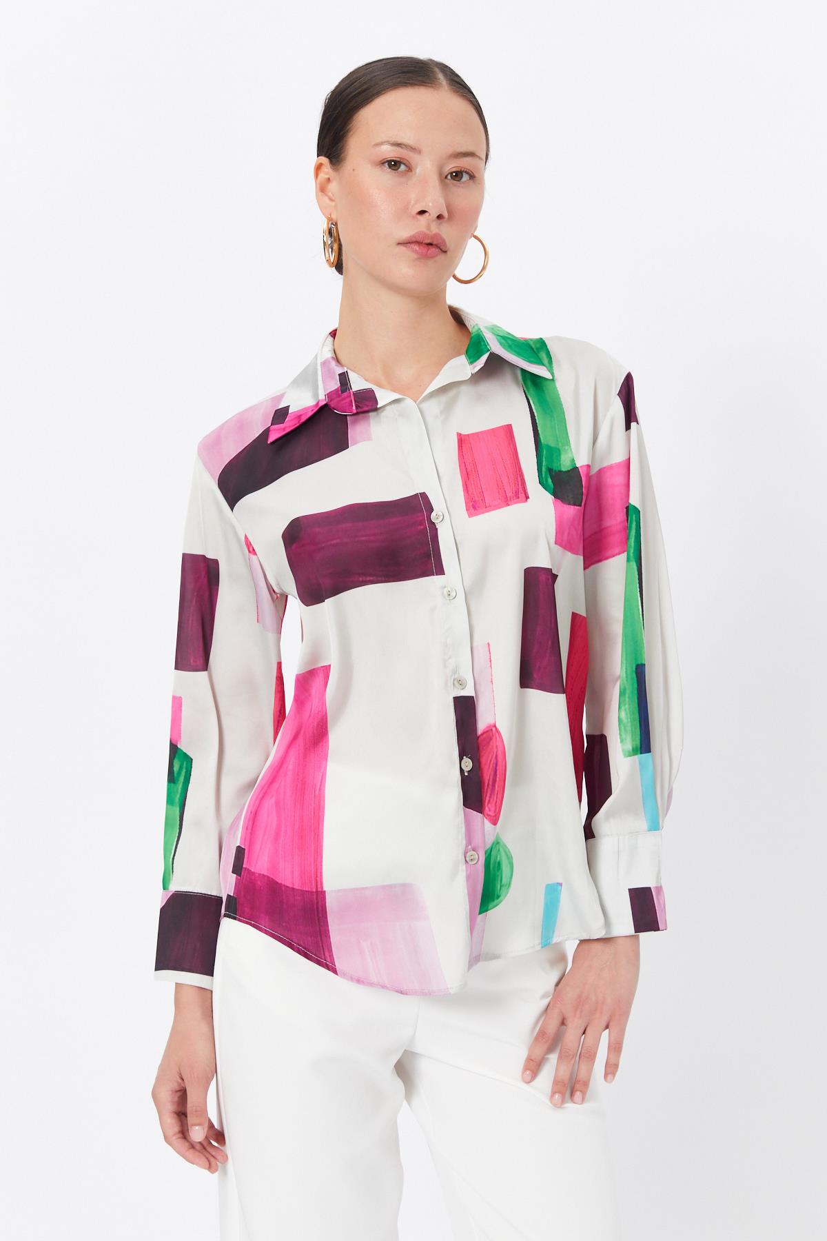 Toptan Renkli Gömlek Fuşya